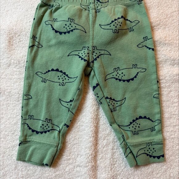 Carter's Boy's Pant Lot-2 Pair-Fire Trucks/Dinosaurs-6 months - Picture 3 of 4